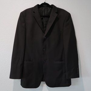 Blair Underwood Blazer Mens Button Down Jacket Black Grey Business Casual 41R